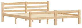 Cadru de pat cu 2 sertare, 180 x 200 cm, lemn masiv de pin Maro, 180 x 200 cm, 2 Sertare