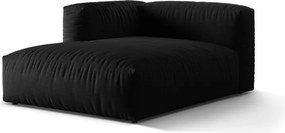 Modul pentru canapea modulară negru (cu colț pe partea stângă ) Martina – Micadoni Home