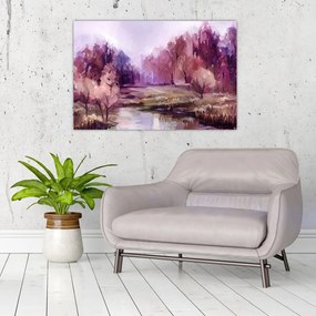 Tablou - Peisaj de toamnă - pictură (90x60 cm)