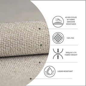 Pat boxspring bej cu spațiu de depozitare 180x200 cm Novento – Maison de Rêve