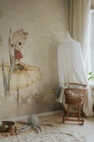 Fototapet, Bloomy Fields of Marion, Warm Yellow, Rebel Walls