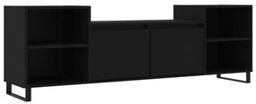 831349 vidaXL Comodă TV, negru, 160x35x55 cm, lemn prelucrat