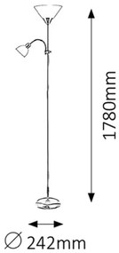 Lampadar Rabalux 4064 ACTION 1xE27/100W + E14/25W