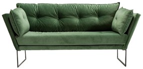 Canapea cu 2 Locuri Relax, Verde, 175 x 88 x 80 cm