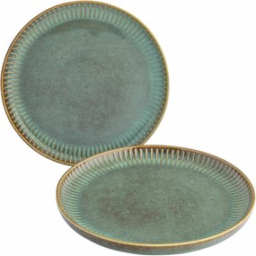 Altom Set of 2 dessert plates Reactive Sage 20.5 cm