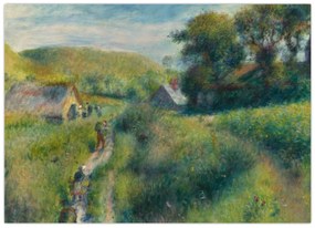 Tablou pe sticlă - Auguste Renoir, The Mussel Harvest, reproducere (70x50 cm)
