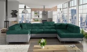 Canapea modulara, extensibila, cu spatiu pentru depozitare, 340x90x202 cm, Letto R01, Eltap (Culoare: Cafeniu deschis / Cover 02)