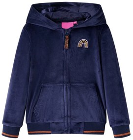 Jachetă cu glugă pentru copii, bleumarin, 104