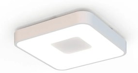 Plafoniera LED Smart dimabila cu telecomanda COIN 44x44cm alba