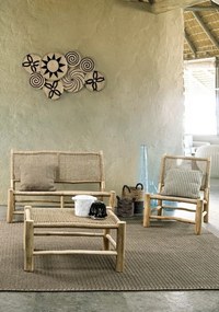 Masuta pentru gradina, lemn de teak, natur, 80x60x40 cm, Lampok Bizzotto