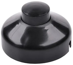 Intrerupator rotund pe fir 1A, negru, Rebel