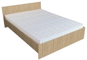 Pat Remi, 200 x 140 cm, saltea spuma inclusa, Stejar Sonoma