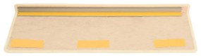 Covorase scari autoadezive, 15 buc., crem, 65x25 cm, sisal 15, Crem, 65 x 25 cm