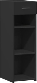 vidaXL Dulap, negru, 30x42,5x93 cm, lemn prelucrat