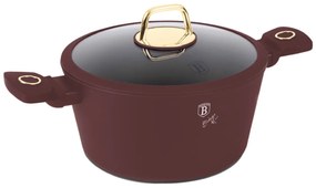 Oală cu capac 28 cm, 6.1L – Berlinger Haus Leonardo Collection BH 8042, antiaderentă, ideală pentru gătit fără ulei, compatibilă cu inducție