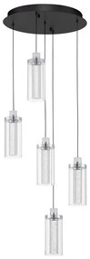 Lustra cu 5 pendule LED design modern LUNE