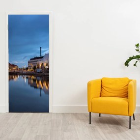 Fototapet pentru ușă - Canal de apă - Göteborg (95x205cm)