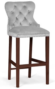 Scaun Bar Madame Gri/Nuc BL03 L70 cm