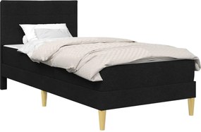 vidaXL Cadru de pat Negru 100 x 200 cm Poliester