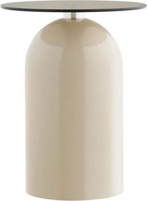 Măsuță auxiliară rotundă cu blat din sticlă ø 40 cm Ravello – House Nordic