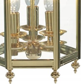Där Lighting MOO0340 - Candelabru pe lanț MOORGATE 3xE14/60W/230V, alamă