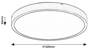 Plafonieră LED pentru baie Rabalux 71429 ALENZO LED/36W/230V IP44 alb