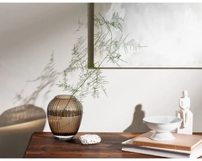 Vază din sticlă Kähler Design Omaggio, înălțime 18,5 cm, maro