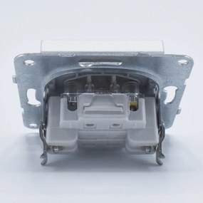 Intrerupator simplu, 10A, IP20, Argintiu, Panasonic Arkedia Slim / Karre Plus