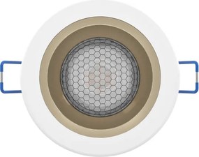 Eglo 902299 YEBRA-Z - Lampă LED RGBW dimabilă cu sticlă fumurie pentru tavan fals, LED/4,8W/230V IP44, alb/auriu