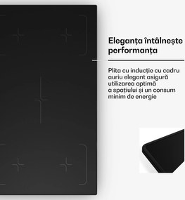 Klarstein Plită cu inducție Velaire, elegantă, minimalistă, puternică, 5 zone de gătit, 7200 W, 90 cm