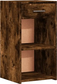 vidaXL Noptieră, stejar fumuriu, 35x34x65 cm, lemn prelucrat