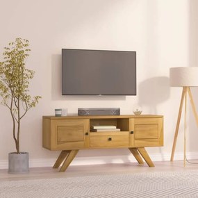 Comoda TV, 110x30x50 cm, lemn masiv de tec