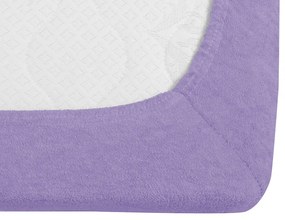 Cearsaf Frotir cu elastic EXCLUSIVE 180 x 200 cm mov deschis