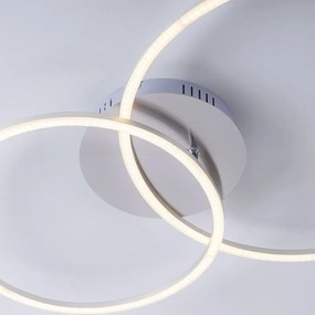 Lampă de plafon albă, cu LED-uri și reglabile cu 2 lumini - Julka