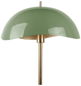 Lampadar verde/auriu cu abajur din metal (înălțime 154 cm) Waved – Leitmotiv