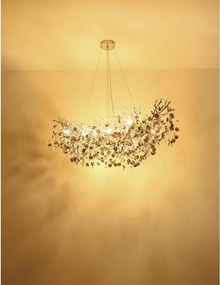 Globo 64138H3S - Candelabru suspendat pe cablu QUEENA 10xE14/40W/230V argintiu
