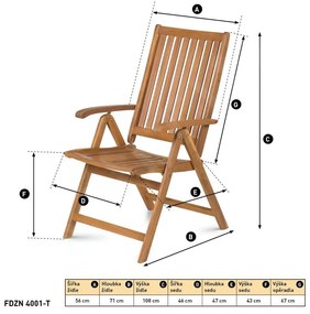Scaun reglabil Fieldmann FDZN 4001-T , 2 buc.