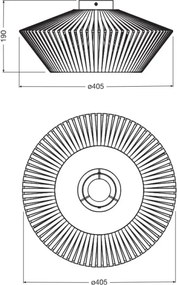 Osram - Plafonieră DECOR STRIPES 1xE27/10W/230V Ø 40,5 cm, bej