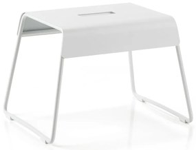 Scăunel din inox Zone A-Stool, gri deschis