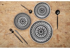 Tacâmuri negru din oțel inoxidabil 16 buc. Modern retro – Premier Housewares