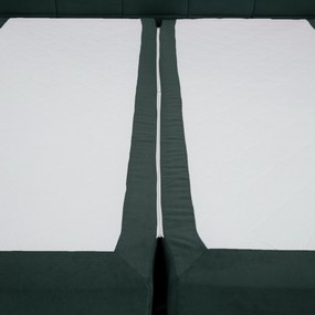 Pat boxspring, 200x200, verde, APRIL