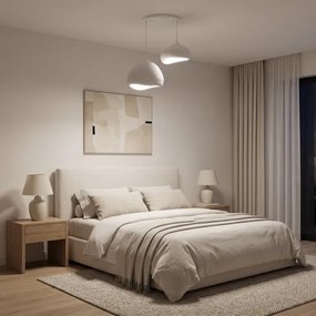 Brilagi - Lustră suspendată WABI SABI, 2x E27, max. 40 W, 230 V, Ø 70 cm, alb
