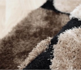 Covor 120x180 cm, maro/bej/negru, PEBBLE TYP 2