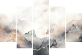 Tablou - Munte abstracție cu textura de marmură (150x105 cm)