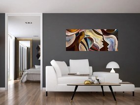 Tablou - Abstractizarea capetelor (120x50 cm)