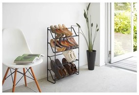 Pantofar cu 4 etaje YAMAZAKI Frame, negru