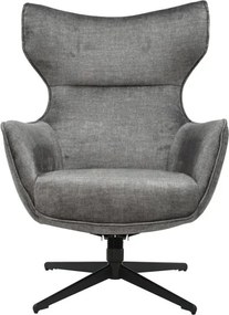 Fotoliu pivotant VOGUE catifea gri