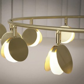 Lustra LED suspendata design modern SHELL 30W aurie