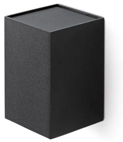 Aplica perete aluminiu negru, 1xGU10, LUNE square