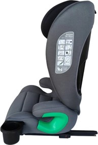 Scaun auto ISOFIX transformabil in inaltator NOVOKIDS Splend'or Edition HF03, R129 i-Size, 100-150 cm, 15-36 kg, Gri
